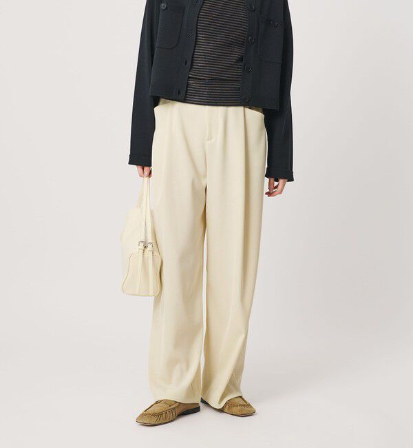 BEAUTY&YOUTH UNITED ARROWS「ポリエステルブレンド ツイルバックゴムパンツ」|スラックス|