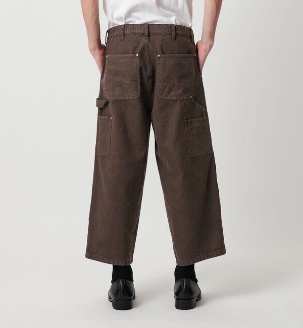 MONKEY TIME「ガーメントダイ ダック ダブルニー アンクル パンツ」|チノ|