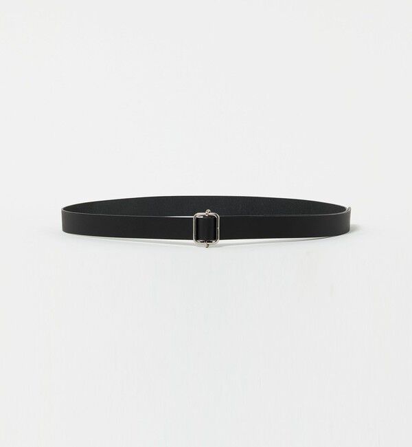 BEAUTY&YOUTH UNITED ARROWS「＜ART BROWN＞レザー スクエアバックル ベルト」|ベルト|BLACK
