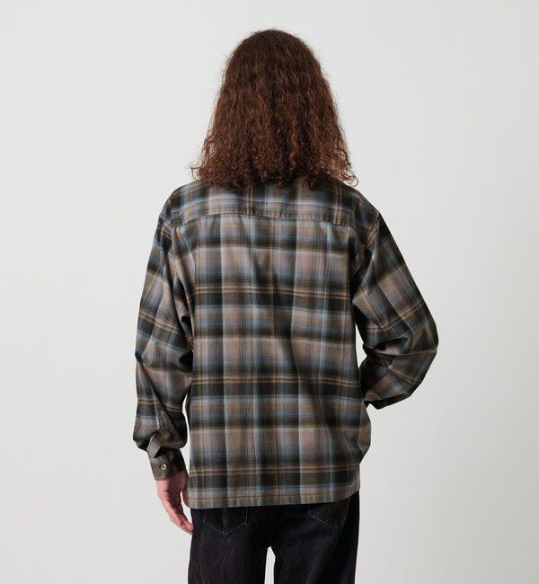 MONKEY TIME「ブラッシュド オンブレ チェック シャツ」|シャツ・ブラウス|