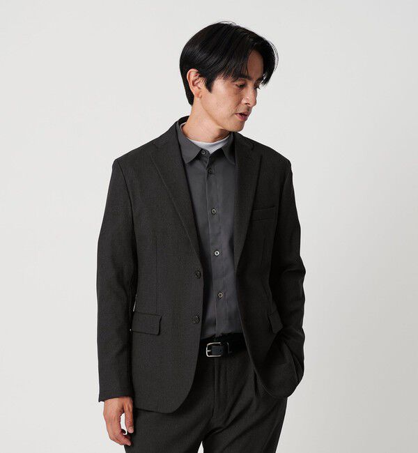 BEAUTY&YOUTH UNITED ARROWS「リサイクル ポリエステル 2B ジャケット セットアップ対応 ウォッシャブル」|テーラードジャケット|DK.GRAY