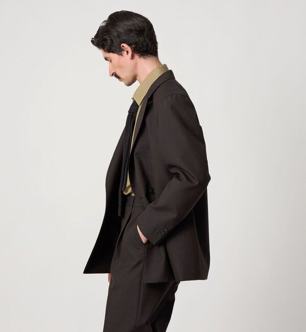 STEVEN ALAN「＜Steven Alan＞ ウール オックスフォード ダブルブレステッド 6B ジャケット」|テーラードジャケット|