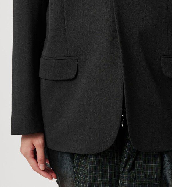 ATTISESSION「＜ATTISESSION＞タイ シャツスリーブ ジャケット 2WAY」|テーラードジャケット|