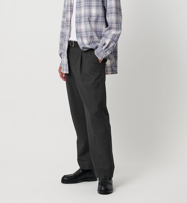 BEAUTY&YOUTH UNITED ARROWS「アルガン TR 1プリーツ テーパード パンツ NO.7」|チノ|