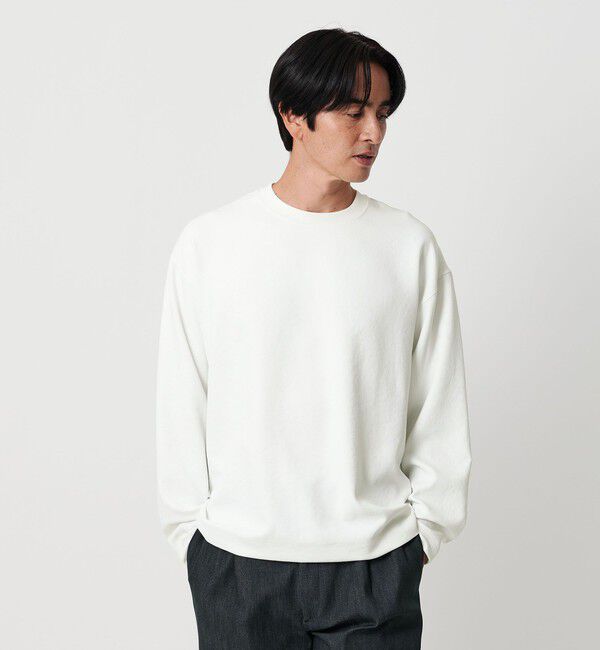 BEAUTY&YOUTH UNITED ARROWS「FUSION TWL フィッシュスリーブ クルーネック カットソー」|Tシャツ・カットソー|