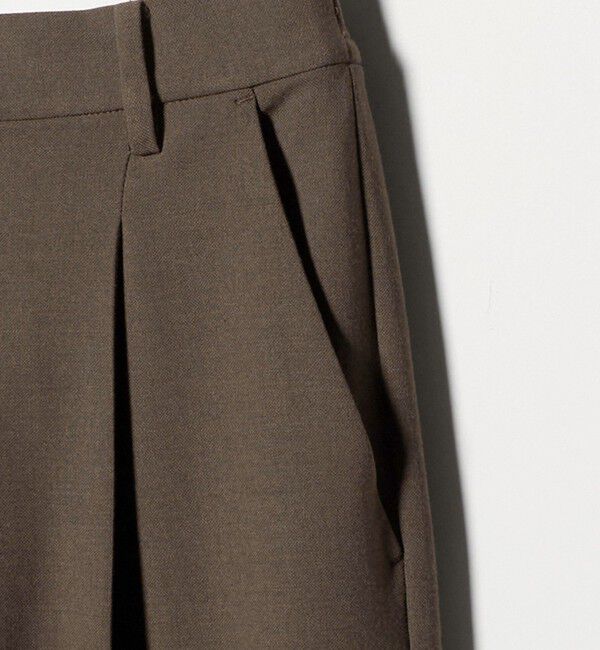 BEAUTY&YOUTH UNITED ARROWS「タックテーパードパンツ ウォッシャブル」|スラックス|