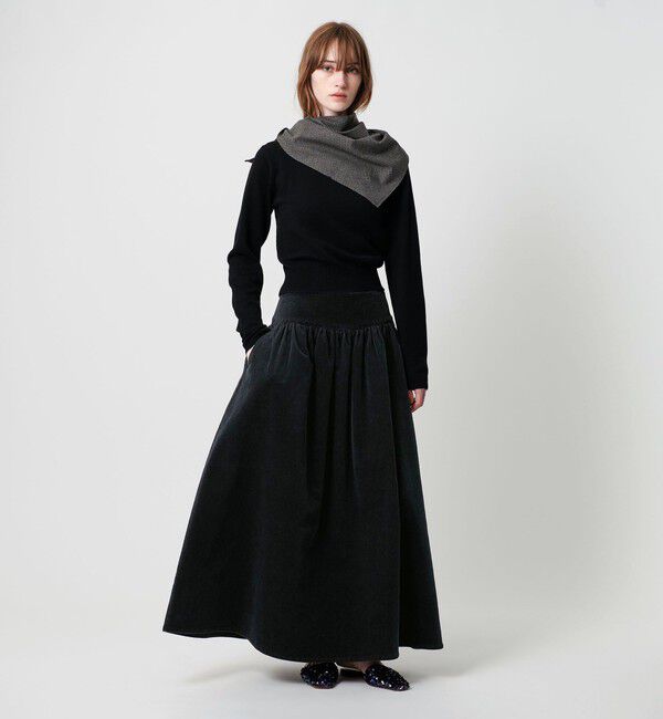 ATTISESSION「＜ATTISESSION＞コーデュロイ ロング スカート」|スカート|