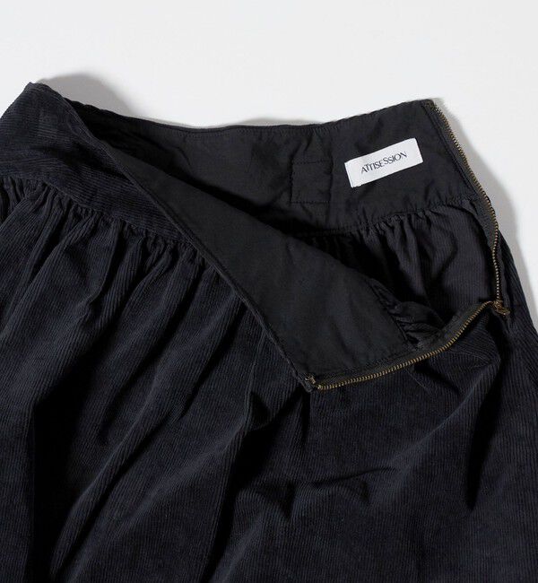 ATTISESSION「＜ATTISESSION＞コーデュロイ ロング スカート」|スカート|