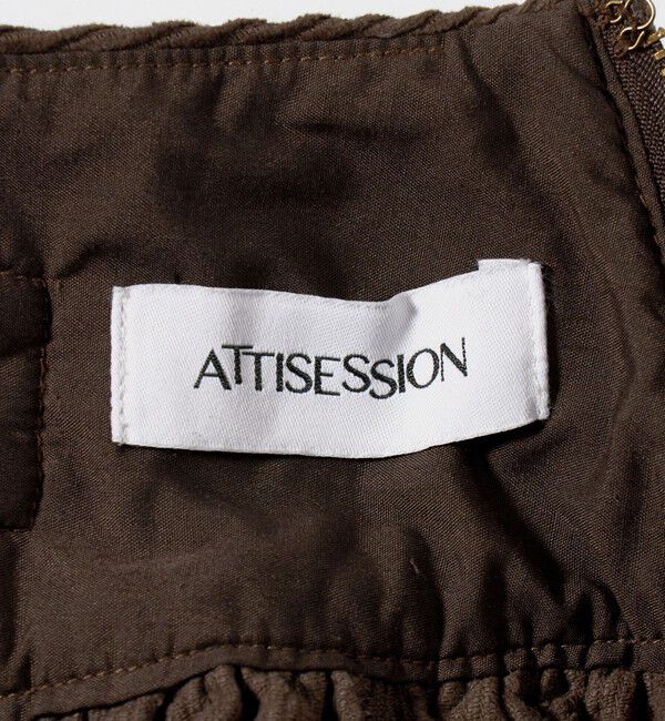 ATTISESSION「＜ATTISESSION＞コーデュロイ ロング スカート」|スカート|