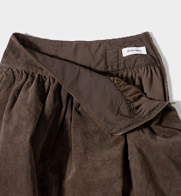 ATTISESSION「＜ATTISESSION＞コーデュロイ ロング スカート」|スカート|