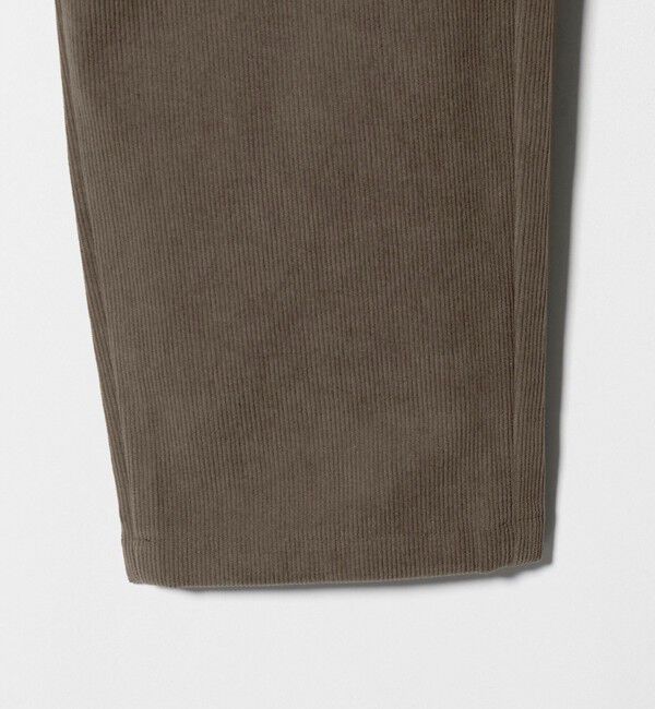 BEAUTY&YOUTH UNITED ARROWS「トリコット コーデュロイ 1プリーツ イージーパンツ NO.5 ストレッチ」|チノ|