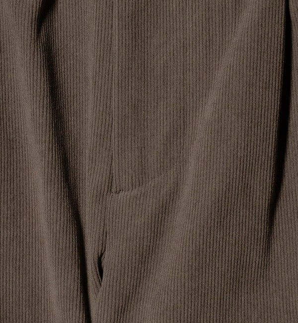 BEAUTY&YOUTH UNITED ARROWS「トリコット コーデュロイ 1プリーツ イージーパンツ NO.5 ストレッチ」|チノ|