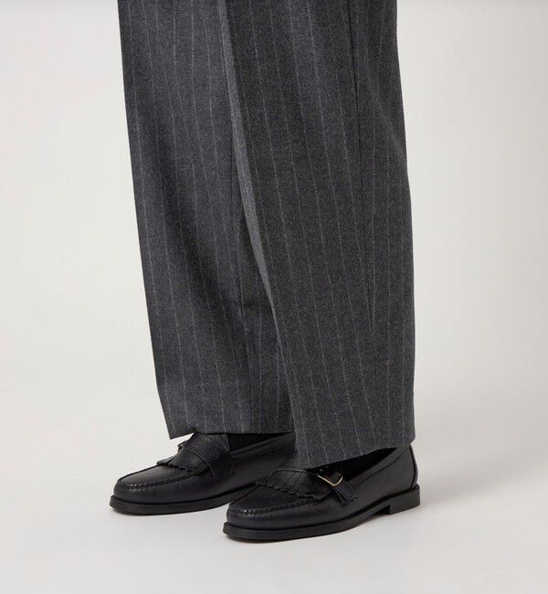 STEVEN ALAN「＜Steven Alan＞ ウール フラノ インツープリーツ ドレス トラウザーズ」|スラックス|