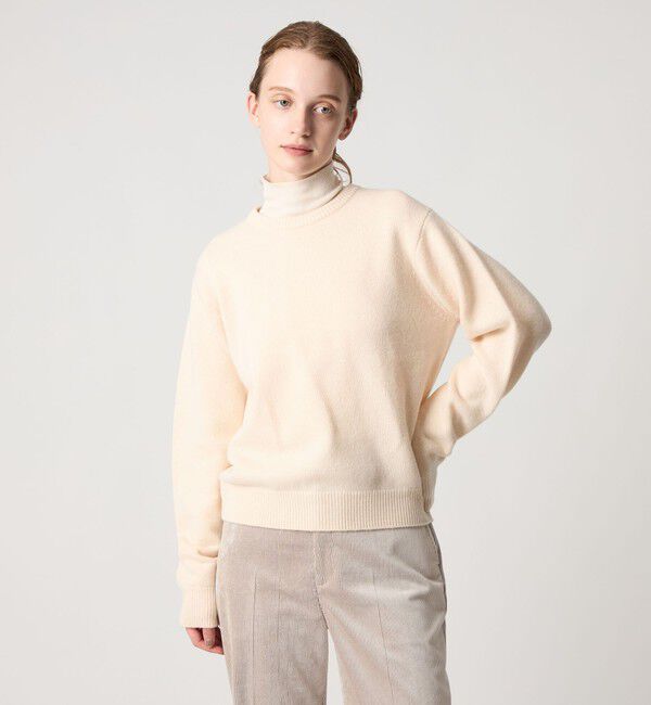 STEVEN ALAN「＜Steven Alan＞ウール カシミヤ プルオーバーニット」|ニット・セーター|OFF WHITE
