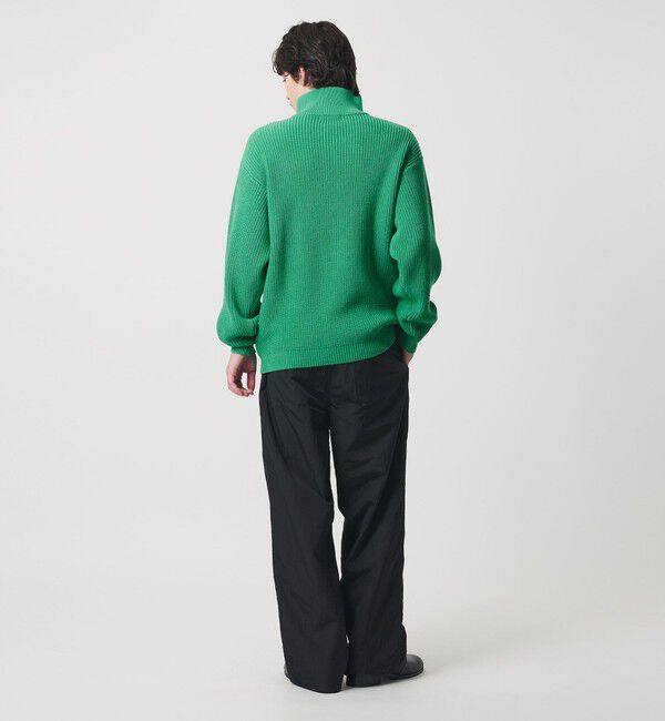 MONKEY TIME「バルキー アゼ ハーフジップ ニット」|ニット・セーター|