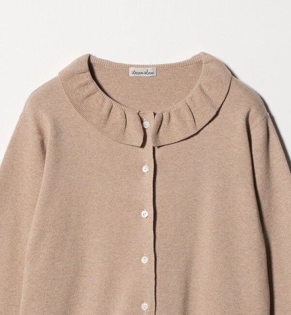 STEVEN ALAN「＜Steven Alan＞コットン カシミヤ フリル カーディガン」|カーディガン|