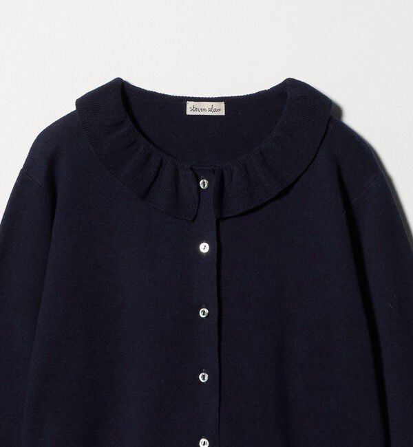 STEVEN ALAN「＜Steven Alan＞コットン カシミヤ フリル カーディガン」|カーディガン|