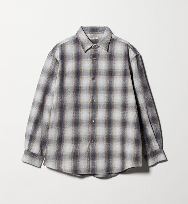 BEAUTY&YOUTH UNITED ARROWS「ドライ ネル オンブレ レギュラーカラー シャツ GRANDE型」|シャツ・ブラウス|
