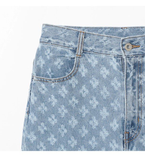 Ray BEAMS 「ジャカード デニム パンツ」|デニム|