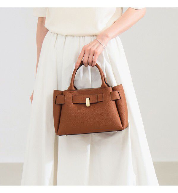 Demi-Luxe BEAMS 「【WEB限定】PUNTI. / MIRROR ハンドバッグ」|トートバッグ|ALMOND