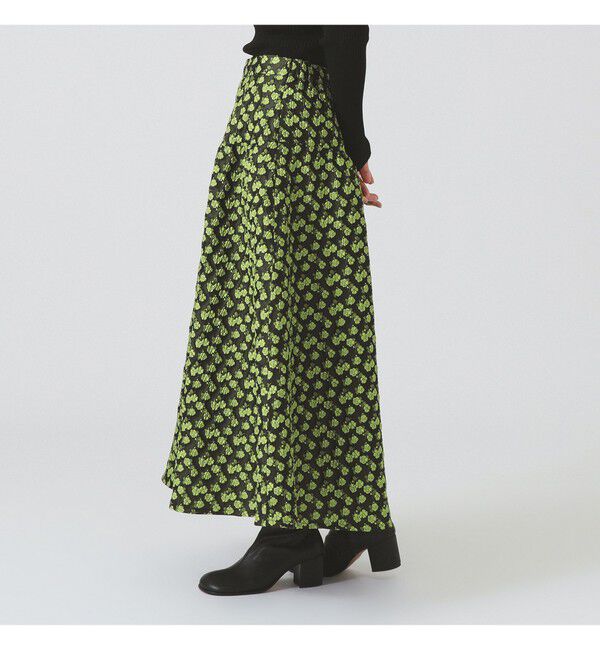 Ray BEAMS 「フラワー ジャカード フレア スカート」|スカート|