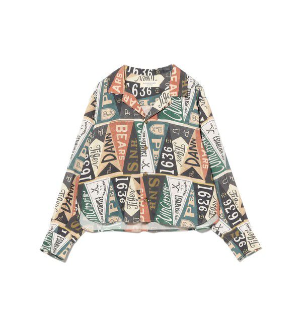 BEAMSBOY「ペナント プリント シャツ」|シャツ・ブラウス|