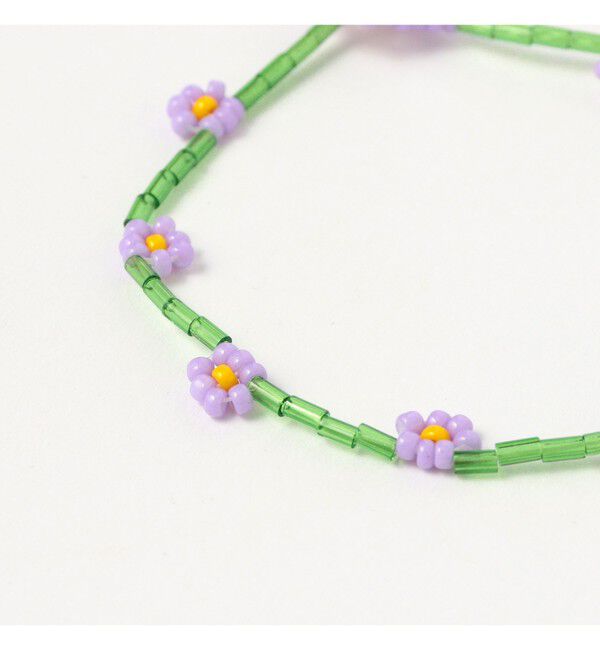 Ray BEAMS 「プチ フラワー ビーズ ブレスレット」|ブレスレット・バングル|