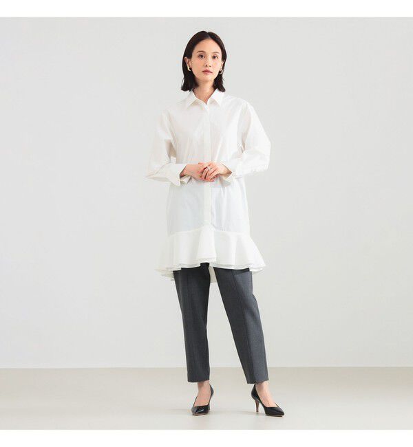 Demi-Luxe BEAMS 「フリルヘム シャツ ワンピース」|ワンピース|