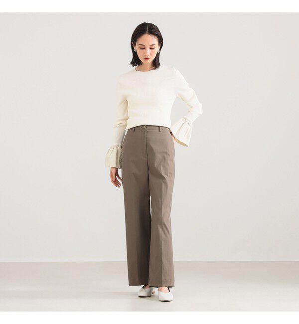 Demi-Luxe BEAMS 「ベルスリーブ クルーネック ニット」|ニット・セーター|