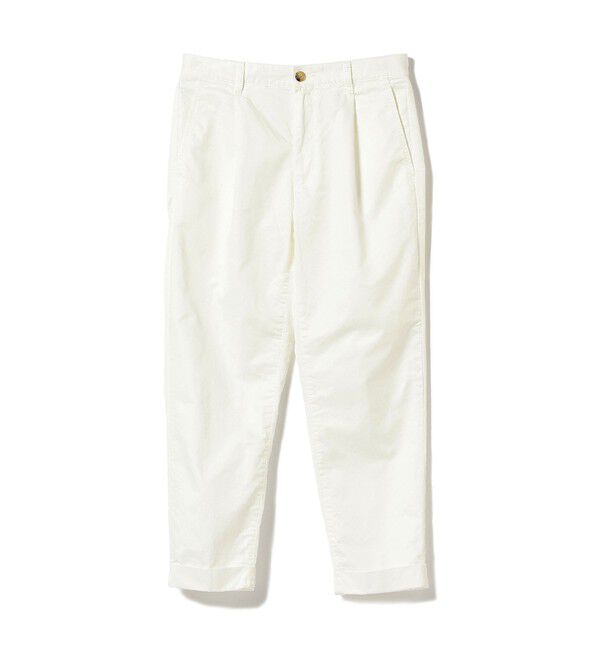 BEAMS PLUS「1 Pleat 80/3 Twill」|その他|WHITE