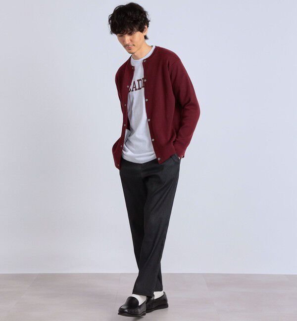 SHIPS any「SHIPS any: 〈手洗い可能〉 ミラノリブ クルーネック カーディガン 24SS◇」|カーディガン|