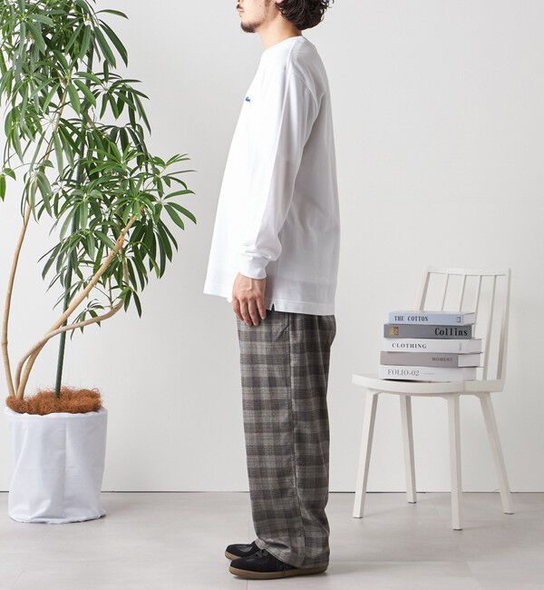 SHIPS any「【SHIPS any別注】LACOSTE: ワンポイント ピケ クルーネック Tシャツ (ロンT)◇」|Tシャツ・カットソー|