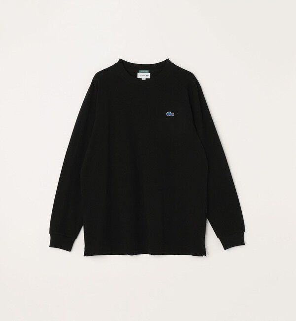 SHIPS any「【SHIPS any別注】LACOSTE: ワンポイント ピケ クルーネック Tシャツ (ロンT)◇」|Tシャツ・カットソー|