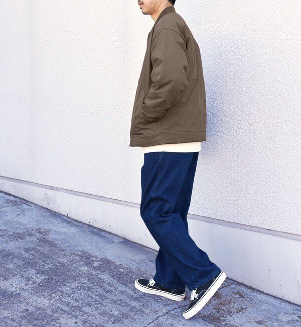 SHIPS any「SHIPS any: カルゼ 中綿 リブ ブルゾン」|ブルゾン・スタジャン|