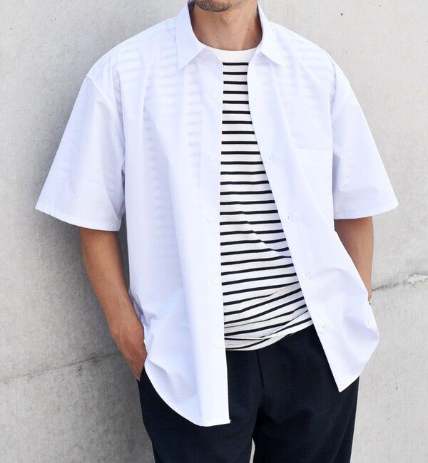 SHIPS any「SHIPS any: オーバーサイズ カラーパレット ハーフスリーブ シャツ◇」|シャツ・ブラウス|