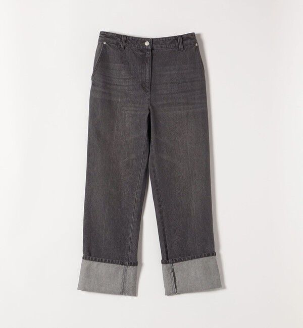 SHIPS any「SHIPS any: ワイド ロールアップ デニム パンツ［SHIPS any DENIM］」|デニム|