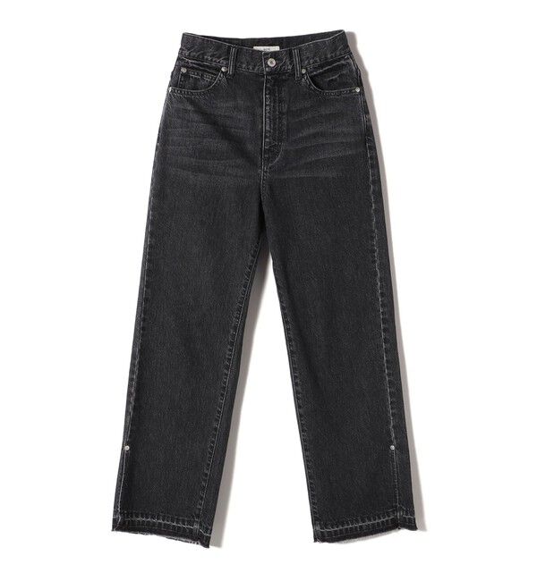 SHIPS for women「〈洗濯機可能〉サイド スリット ストレート デニム」|デニム|