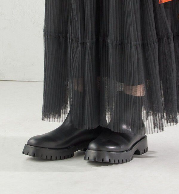 SHIPS for women「HAMON:ショート ニット ブーツ（晴雨兼用）」|ショートブーツ|