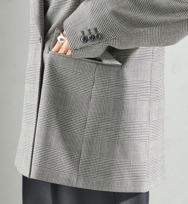 SHIPS for women「〈手洗い可能〉ウォッシャブル ウール チェック ダブル ジャケット」|テーラードジャケット|