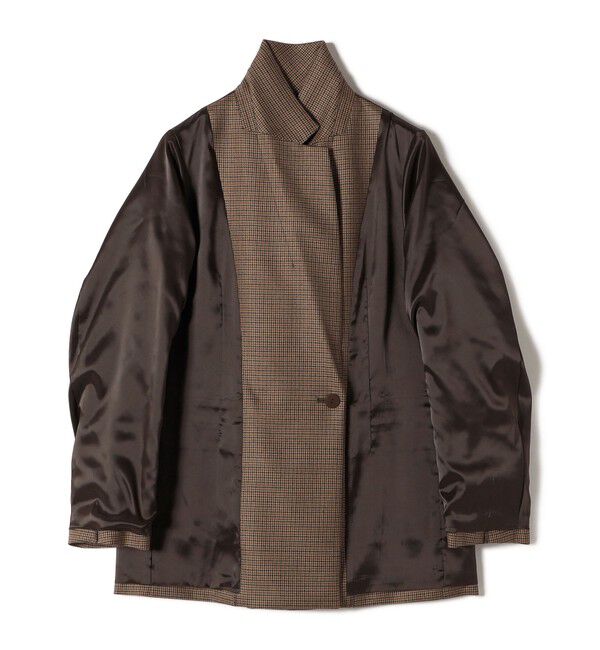 SHIPS for women「〈手洗い可能〉ウォッシャブル ウール チェック ダブル ジャケット」|テーラードジャケット|