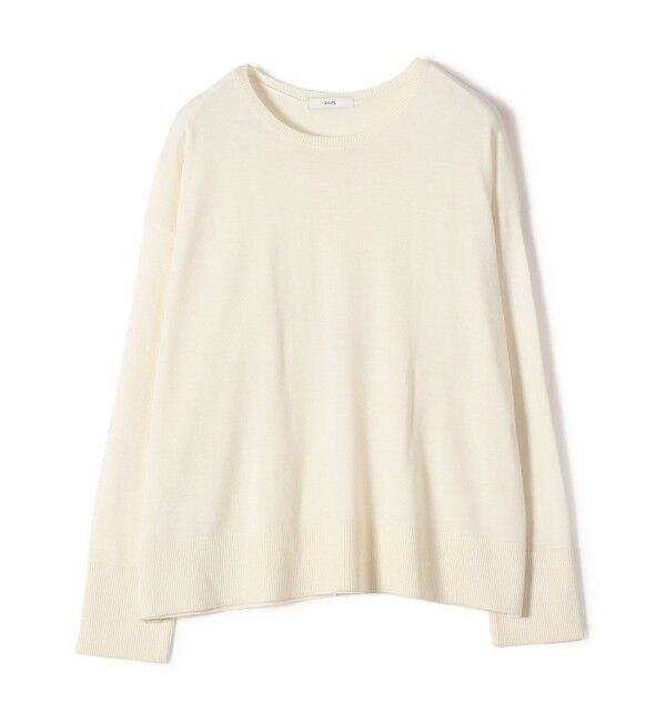 SHIPS for women「〈手洗い可能〉14G ウォッシャブル クルーネック ニット プルオーバー」|ニット・セーター|