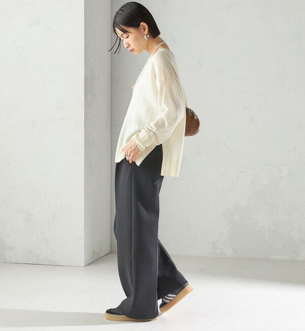 SHIPS for women「〈手洗い可能〉14G ウォッシャブル クルーネック ニット プルオーバー」|ニット・セーター|