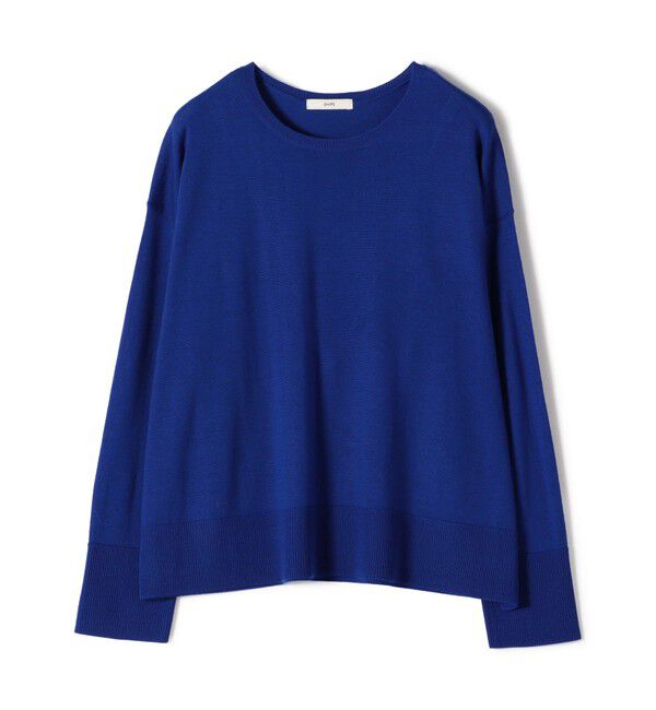 SHIPS for women「〈手洗い可能〉14G ウォッシャブル クルーネック ニット プルオーバー」|ニット・セーター|