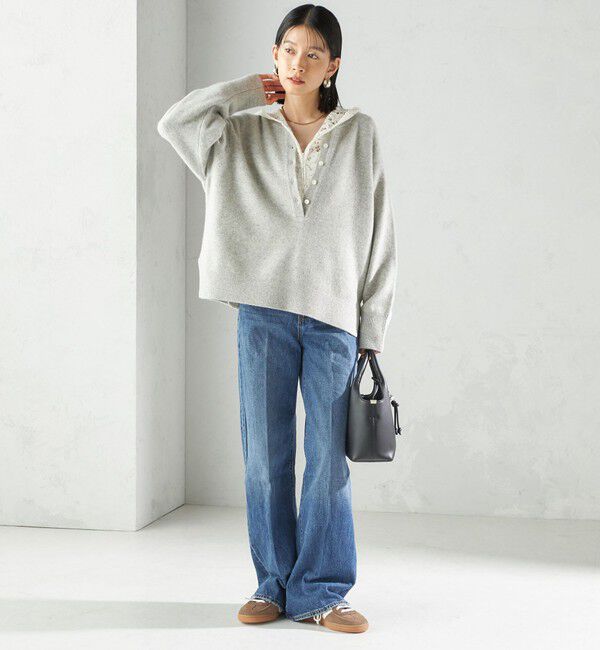 SHIPS for women「〈手洗い可能〉ウール カシミヤ 2WAY プルオーバー」|ニット・セーター|