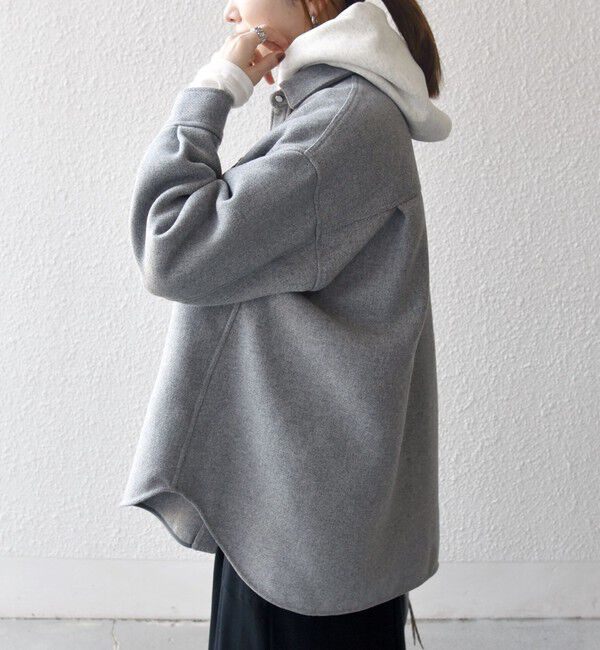 SHIPS any「SHIPS any: メルトン オーバー シャツ ジャケット」|テーラードジャケット|