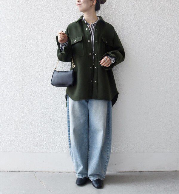 SHIPS any「SHIPS any: メルトン オーバー シャツ ジャケット」|テーラードジャケット|