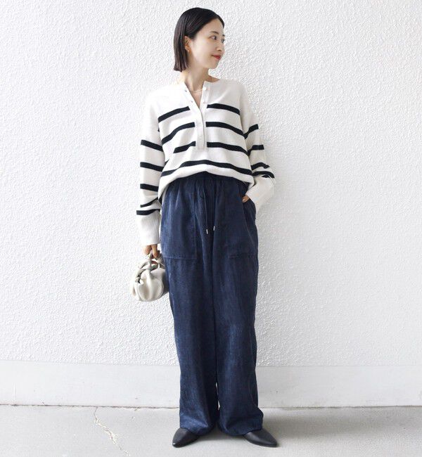 SHIPS for women「〈洗濯機可能〉TUMUGITO(R) コーデュロイ ドロスト パンツ 2」|その他|