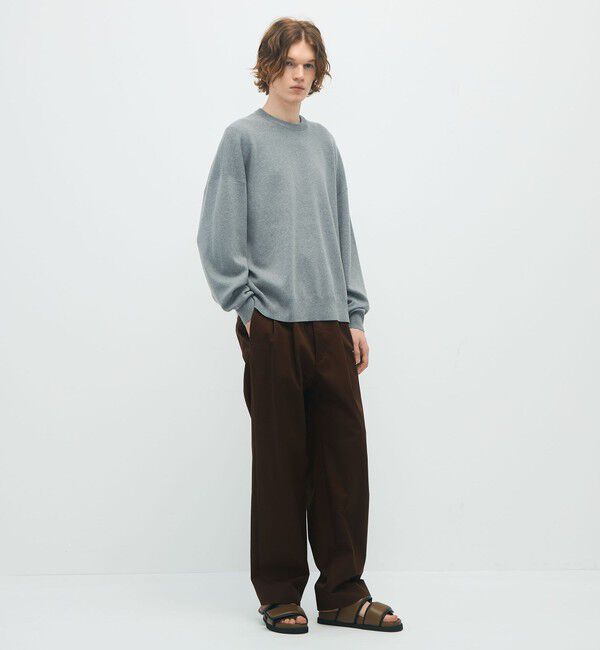 CABaN「CABaN コットンカシミヤ クルーネックプルオーバー」|ニット・セーター|