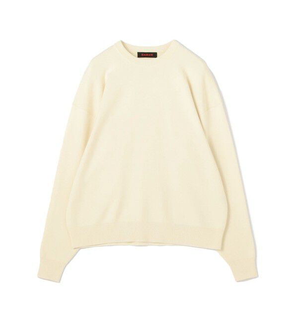 CABaN「CABaN コットンカシミヤ クルーネックプルオーバー」|ニット・セーター|41 ライトベージュ