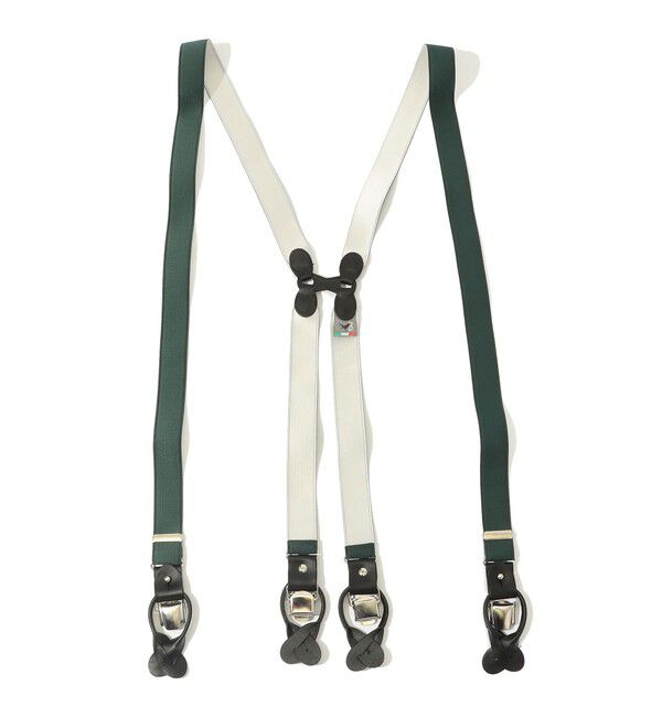 TOMORROWLAND GOODS「TOMORROWLAND ソリッド サスペンダー」|サスペンダー|55 グリーン